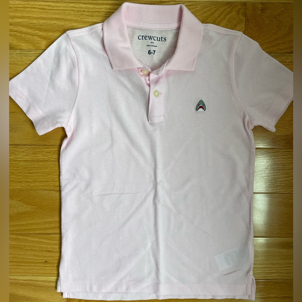 J Crew Crewcuts boys pink polo